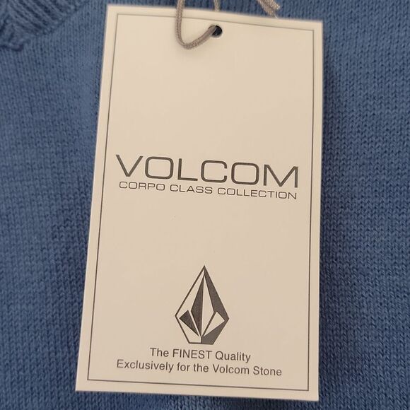 Volcom. Blue V-Neck Sweater. Size Large. NWT - Picture 8 of 9